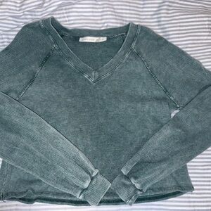 Altar'd State Green Long Sleeve Tee